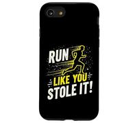 Citation Amusante de Course à Pied Jogging Cadeau Run Like You Stole It Coque pour iPhone SE (2020) / 7/8