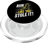Citation Amusante de Course à Pied Jogging Cadeau Run Like You Stole It PopSockets PopGrip pour MagSafe