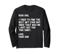 Citation Amusante de Dear Dad avec Humour Sarcastique de la Part de Son Fils Manche Longue