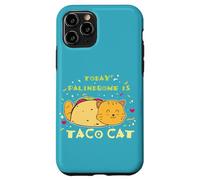 Citation Amusante de gastronomie Mexicaine Aujourd'hui, Palindrome est Un Chat Taco Coque pour iPhone 11 Pro