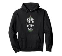 Citation Amusante de Golf Keep Calm and Putt on Cool Sweat à Capuche