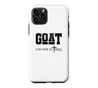 Citation Amusante de Jésus chrétien, Dieu au-Dessus de Toutes Choses Coque pour iPhone 11 Pro