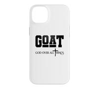 Citation Amusante de Jésus chrétien, Dieu au-Dessus de Toutes Choses Coque pour iPhone 14 Plus
