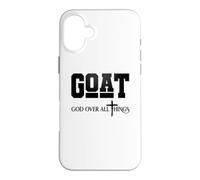 Citation Amusante de Jésus chrétien, Dieu au-Dessus de Toutes Choses Coque pour iPhone 16 Plus