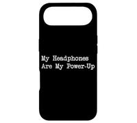 Citation Amusante de Joueur My Headphones are My Power-Up Coque pour iPhone Air