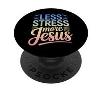 Citation Amusante de la Foi chrétienne, de l'amour de Jésus PopSockets PopGrip Adhésif