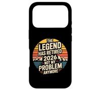 Citation Amusante de la Retraite The Legend Has Retired 2026 Coque pour iPhone 17 Pro