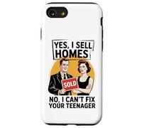 Citation amusante de l'agent immobilier - Courtier, agent, liste, drame adolescent Coque pour iPhone SE (2020) / 7 / 8