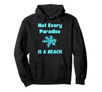 Citation Amusante de l'amant de la Neige, Paradis enneigé, Flocon de Neige, Amour d'hiver Sweat à Capuche