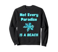 Citation Amusante de l'amant de la Neige, Paradis enneigé, Flocon de Neige, Amour d'hiver Sweatshirt
