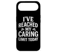 Citation Amusante de l'épuisement Social « I've Reached My Caring Limit » Coque pour iPhone Air