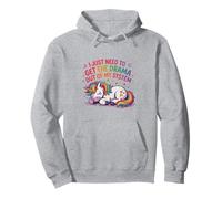 Citation amusante de licorne pastel pour les amateurs de soins personnels sans drame Sweat à Capuche
