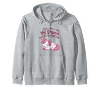 Citation amusante de licorne pastel pour les amateurs de soins personnels sans drame Sweat à Capuche