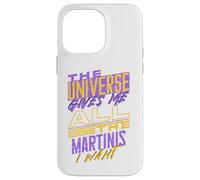 Citation Amusante de Martinis Manifesting Coque pour iPhone 14 Pro Max