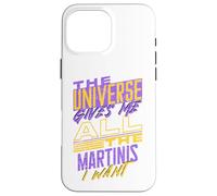 Citation Amusante de Martinis Manifesting Coque pour iPhone 16 Pro Max