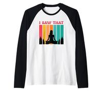 Citation Amusante de méditation « I Saw That Karma » Manche Raglan