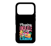 Citation Amusante de Musicien Jouant du ukulélé est Mon Cardio Coque pour iPhone 17 Pro