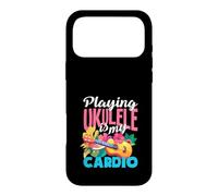 Citation Amusante de Musicien Jouant du ukulélé est Mon Cardio Coque pour iPhone 17 Pro Max