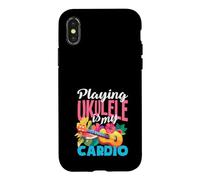 Citation Amusante de Musicien Jouant du ukulélé est Mon Cardio Coque pour iPhone X/XS