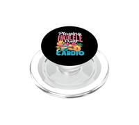 Citation Amusante de Musicien Jouant du ukulélé est Mon Cardio PopSockets PopGrip pour MagSafe