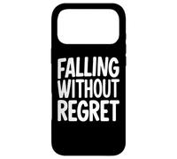 Citation Amusante de Parachutisme Tombant sans Regret Coque pour iPhone 17 Pro Max