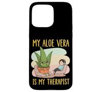 Citation Amusante de Plante d'aloe Vera - My Aloe Vera is My Therapist D Coque pour iPhone 15 Pro Max