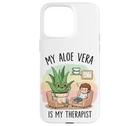 Citation Amusante de Plante d'aloe Vera - My Aloe Vera is My Therapist D Coque pour iPhone 15 Pro Max