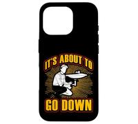 Citation Amusante de Plombier It's About to go Down Coque pour iPhone 16 Pro