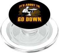 Citation Amusante de Plombier It's About to go Down PopSockets PopGrip pour MagSafe