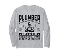 Citation Amusante de Plombier Lay Pipe Big Snake Plomberie Design Manche Longue