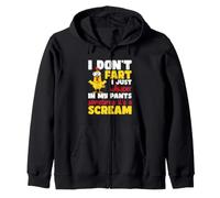 Citation Amusante de Poulet « I Don't Fart I Just Whisper in My Pants » Sweat à Capuche