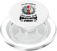 Citation Amusante de Poulet I'll Get Over It PopSockets PopGrip pour MagSafe