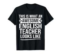 Citation amusante de professeur d'anglais Awesome English Teacher T-Shirt