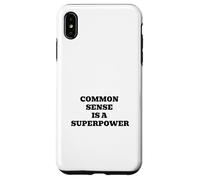 Citation Amusante de Sagesse du Sens commun est Une Superpuissance Coque pour iPhone XS Max