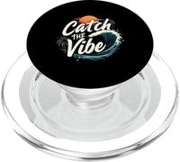 Citation Amusante de Surf Catch The Vibe PopSockets PopGrip pour MagSafe
