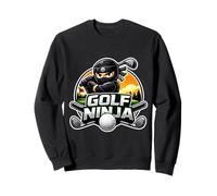 Citation Amusante du Joueur de Golf Ninja avec Slogan Sweatshirt