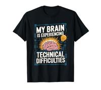 Citation Amusante du Patient de la maladie de Parkinson Mon Cerveau T-Shirt Graphique avec Valeur
