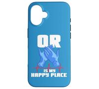 Citation Amusante du Personnel médical « Or is My Happy Place Surgical Tech » Coque pour iPhone 16