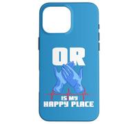 Citation Amusante du Personnel médical « Or is My Happy Place Surgical Tech » Coque pour iPhone 16 Pro Max