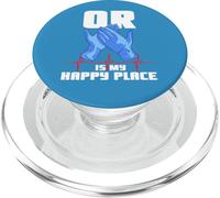 Citation Amusante du Personnel médical « Or is My Happy Place Surgical Tech » PopSockets PopGrip pour MagSafe