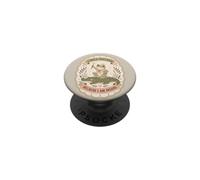 Citation Amusante Grenouille et Crocodile Animal de Conte de fées PopSockets PopGrip Adhésif