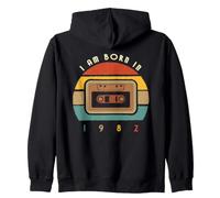 Citation Amusante « I am Born in 1982 » avec Cassette. Sweat à Capuche