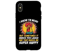Citation Amusante « I Know I'm Weird But Sometimes It Make You Laugh » Coque pour iPhone X/XS