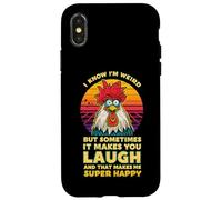 Citation Amusante « I Know I'm Weird But Sometimes It Make You Laugh » Coque pour iPhone X/XS