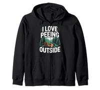 Citation Amusante « I Love Peeing Outside » Sweat à Capuche