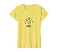 Citation Amusante I'm Not Always Sarcastic Sometimes I'm Asleep T-Shirt, Femme, Citron, L
