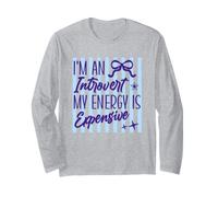 Citation Amusante Introvert My Energy is Cher Manche Longue