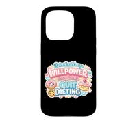 Citation Amusante « It Took All My Willpower to Quit Dieting » Coque pour iPhone 15 Pro