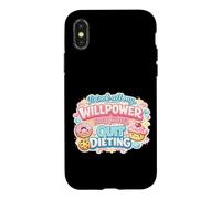 Citation Amusante « It Took All My Willpower to Quit Dieting » Coque pour iPhone X/XS