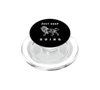 Citation Amusante « Keep Going » - Cadeau inspirant Un Lion PopSockets PopGrip pour MagSafe